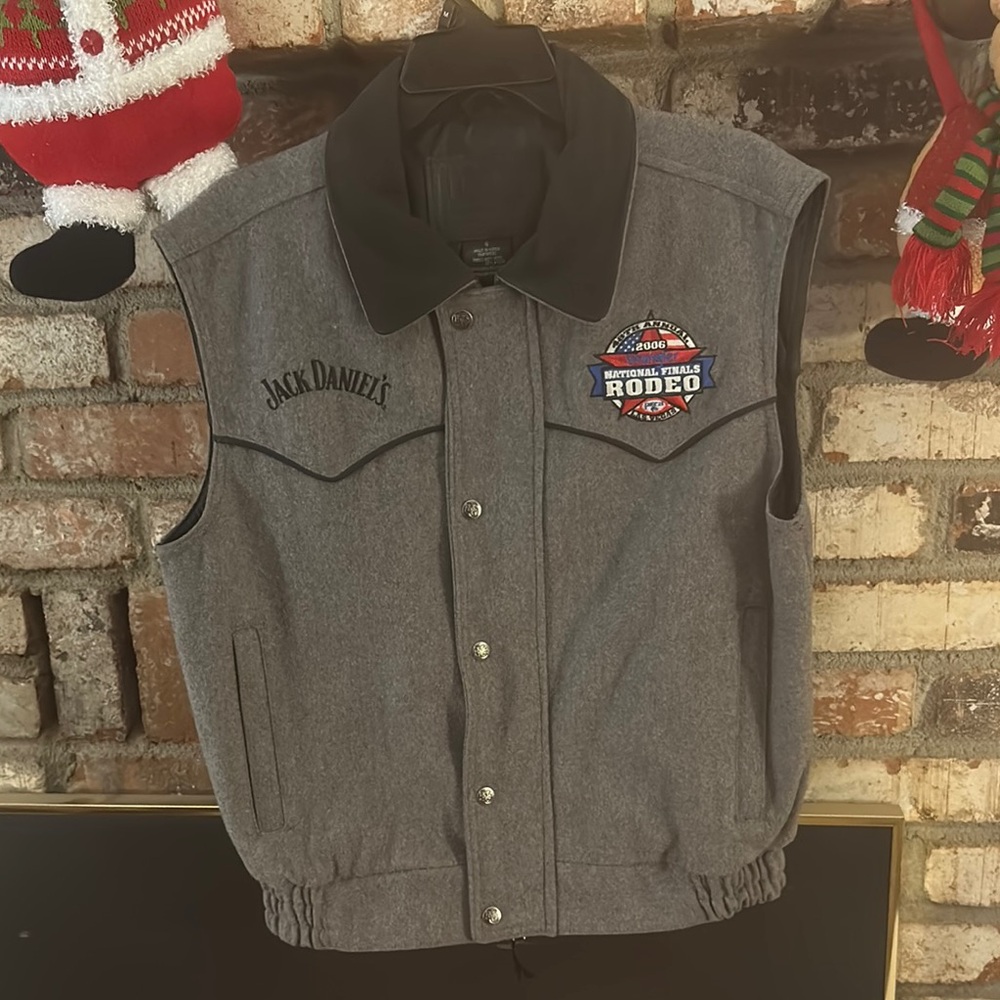 Jack Daniels NFR Grey Sleeveless Jacket